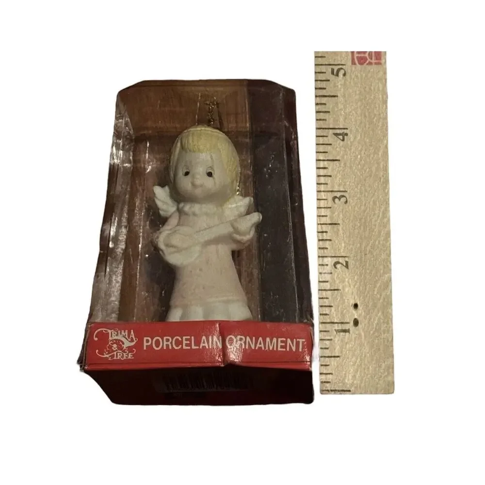 Kmart‎ Trim A Home Angel VTG Holiday Christmas Porcelain Ornament Musical NEW